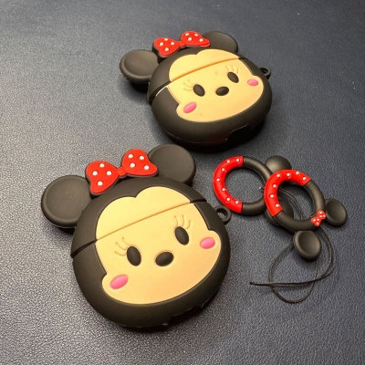 Husa AirPods Pro Husa Mickey Mouse cu desene animate 3D Husa de carcare cu protectie completa din PVC maale, rezistenta la curi