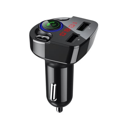 Transmițător auto G32, radio FM, apeluri Bluetooth, port USB, negru