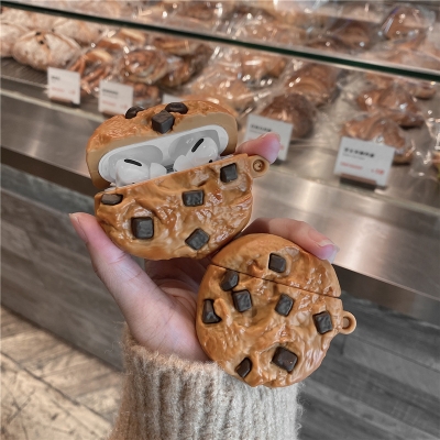 Husă pentru cookie-uri AirPods Husă cu desene animate 3D din PVC softe cu protectie complete