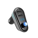 AP02 Transmițător auto Radio FM Două porturi USB Bluetooth 5.3 Anulare zgomot Negru